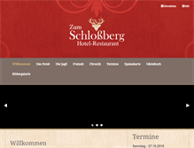 Tablet Screenshot of hotelschlossberg-kuhn.de